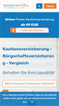 Mobile Screenshot of buergschaft24.de